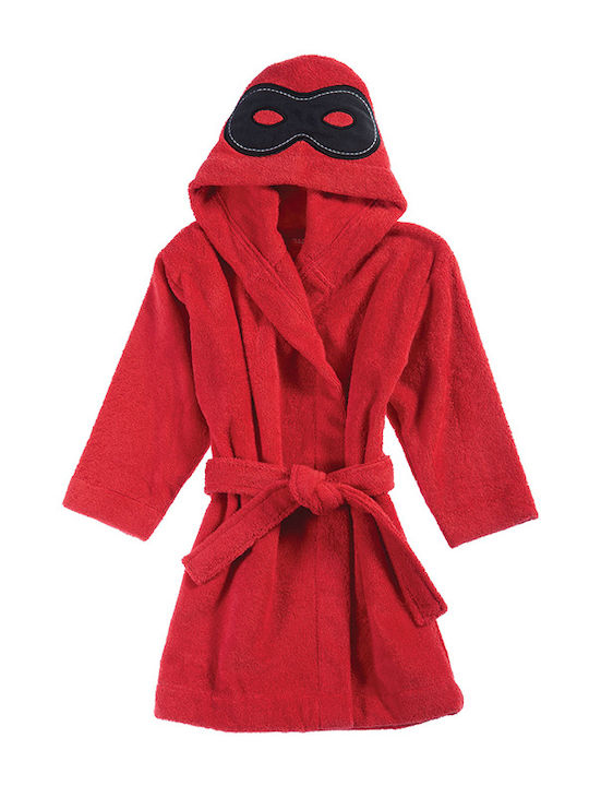 Nef-Nef Μπουρνούζι με Κουκούλα Snoopy Hero Mask Κόκκινο