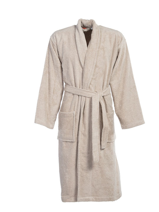 Nef-Nef Homeware Fresh Μπουρνούζι με Γιακά Linen