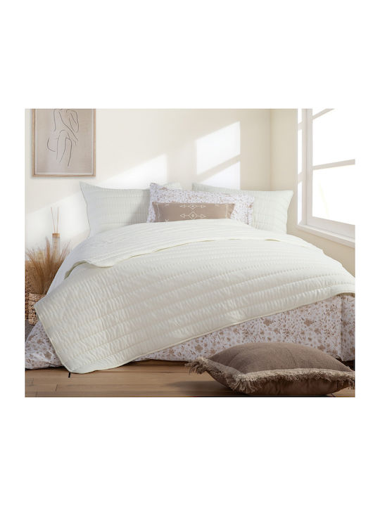 Nef-Nef Colorfull Κουβερλί King Size Ecru 270x270cm
