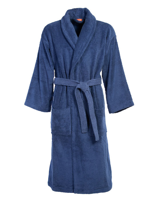 Nef-Nef Homeware Fresh Μπουρνούζι με Γιακά Denim