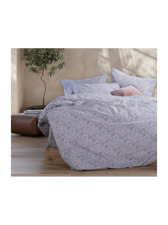 Nef-Nef Homeware Σετ Σεντόνια Μονά 170x270εκ. Odete Grey 3τμχ