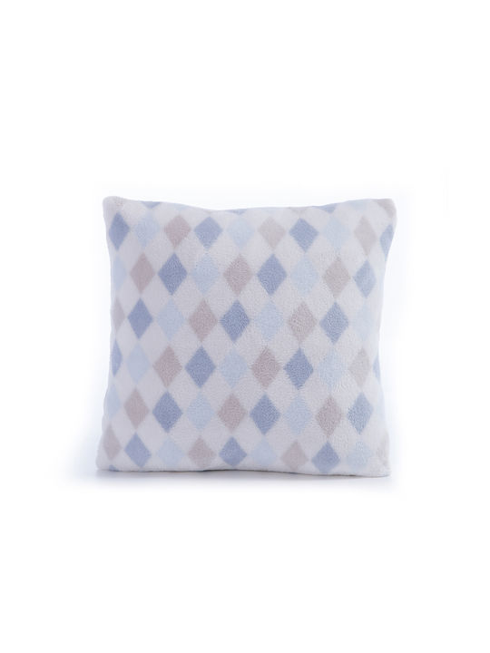 Nef-Nef Homeware Παιδικό Διακοσμητικό Μαξιλάρι Sweet Rhombus Μπλε Μ35xΥ35εκ.