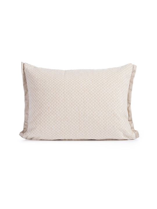 Nef-Nef Homeware Μαξιλάρι Καναπέ Brand Ecru 40x55εκ.