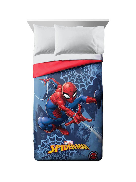 Marvel Παιδικό Πάπλωμα Μονό με Γέμιση Microfiber Blue 160x240εκ.
