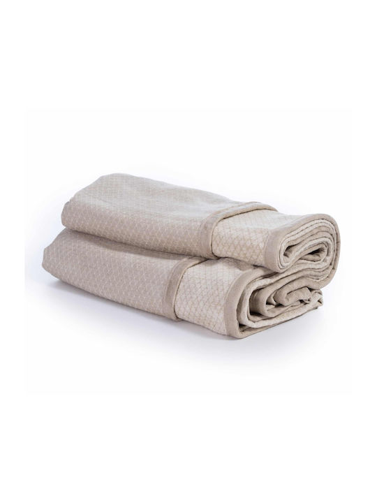 Nef-Nef Homeware Ριχτάρι Τριθέσιου Καναπέ Brand 170x300εκ. Ecru