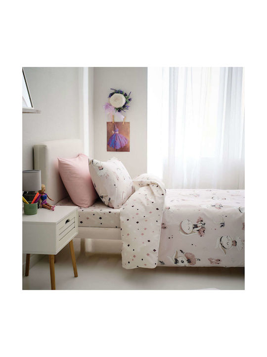 Vesta Home Παιδικό Κουβερλί Μονό Ballarina Λευκό 160x230εκ.