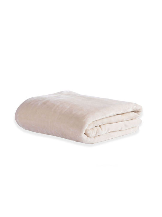 Nef-Nef Homeware Loft Κουβέρτα Μονή 170x220εκ. Ecru