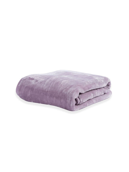 Nef-Nef Homeware Loft Κουβέρτα Μονή 170x220εκ. Lilac