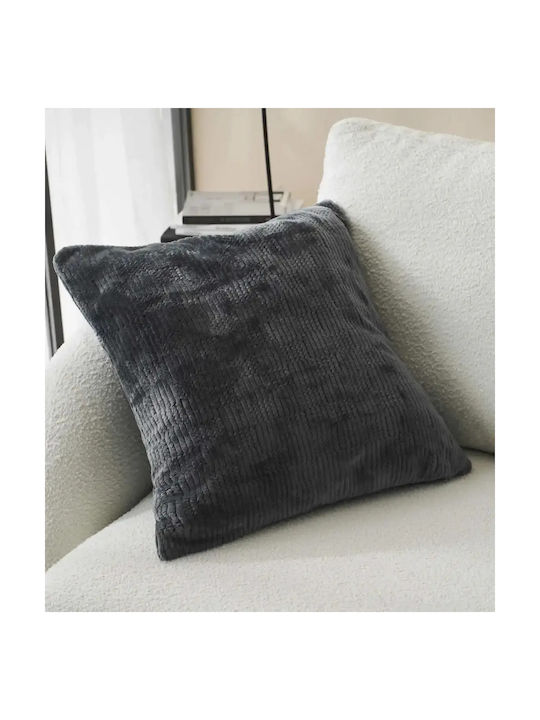 Gofis Home Διακοσμητική Μαξιλαροθήκη Polar από Γούνα Pearl Grey 109/15 50x50εκ.