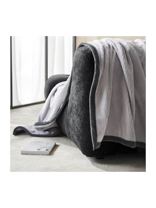Gofis Home Ριχτάρι Τριθέσιου Καναπέ Δύο 'Οψεων Polar 180x300εκ. Fog Grey 109/01 2007109301005