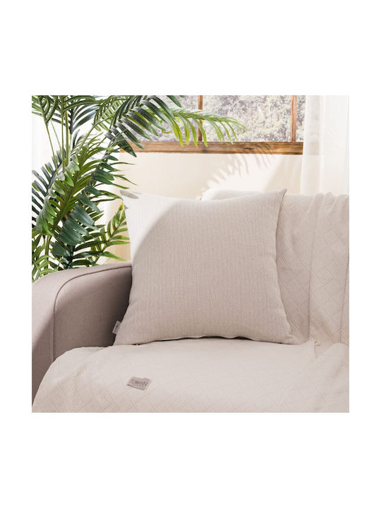 Teoran Μαξιλαροθήκη Διακοσμητική Bari 02 Beige 50Χ50