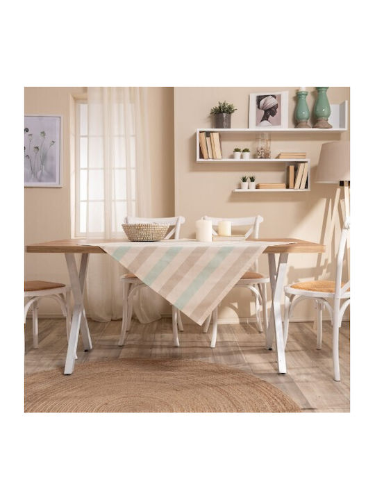Teoran Καρέ Vera 08 90x90εκ. Beige/Aqua
