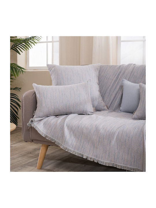 Teoran Ριχτάρι Lecce 05 Beige/Blue Πολυθρόνα 180x150cm