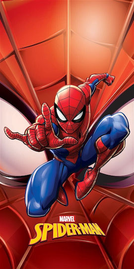 Πετσέτα Θαλάσσης Quick Dry Marvel Spider-man 669 70x140 Red 100% Microfiber