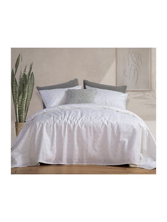 Nef-Nef Homeware Perfection Σετ Σεντόνια King Size 270x280εκ. White (4τμχ)