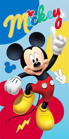 Πετσέτα Θαλάσσης Quick Dry Disney Home Mickey 179 70x140 Sky Blue 100% Microfiber