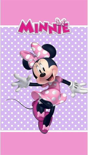 Dimcol Πετσέτα Θαλάσσης Quick Dry Disney Home Minnie 180 70x140 Lilac 100% Microfiber