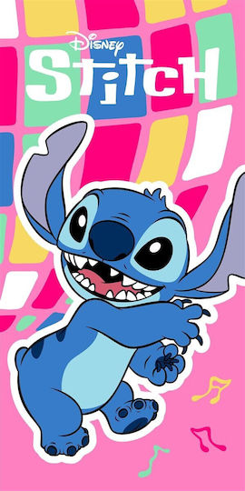 Πετσέτα Θαλάσσης Quick Dry Disney Home Lilo & Stitch 188 70x140 Pink 100% Microfiber