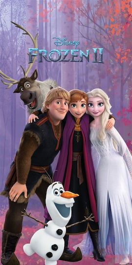 Πετσέτα Θαλάσσης Quick Dry Disney Home Frozen 707 70x140 Purple 100% Microfiber